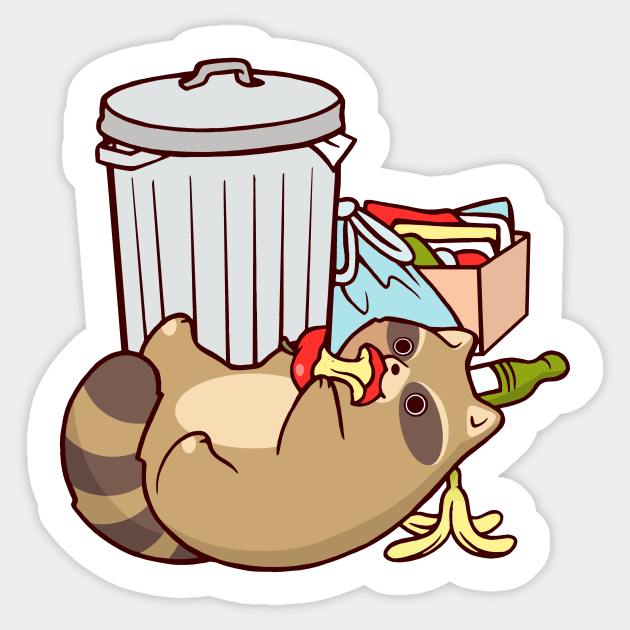 Trash Panda Sticker by SarahJoncas